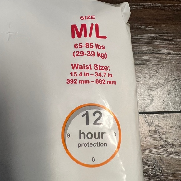 McKesson Youth Absorbent Underwear Size M/L 65-85 ibs Waist Size 15.4-34.7in - Picture 4 of 5